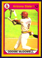 1990-91 Arizona State Collegiate Collection Card #10 Oddibe McDowell .... S00320