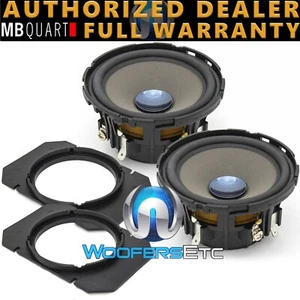 MB QUART PMD-100 ORIGINAL GERMAN 4" PREMIUM MIDRANGE SPEAKERS & 4X6" BRACKETS - Picture 1 of 5