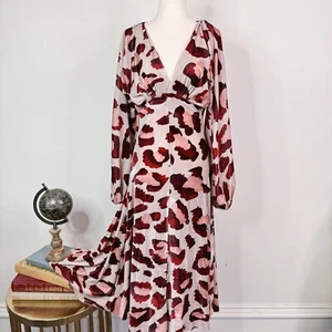 NWT Maria Lucia Hohan Perilla Midi Dress Velvet Animal Print Size 2 $2160 Glam - Picture 1 of 18