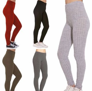 cream cable knit leggings