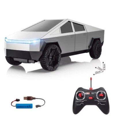 1:12 Tesla Cybertruck Pickup With Remote Control Model Trump Elon Musk MAGA EV - Image 1 of 4