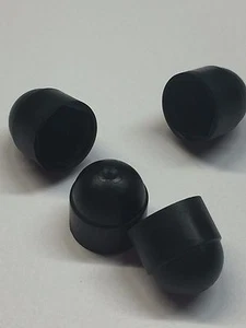 50 x M6 Black Dome Bolt Nut Protection Caps Covers Exposed Hex 10mm Spanner - Picture 1 of 3