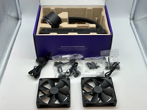 NZXT Kraken 240 2x120mm AiO Liquid CPU Cooler avec LCD - Noir Mat - Photo 1/7