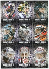 2010-11 In The Game Between The Pipes Masked Men III Silver 50-Card Insert Set