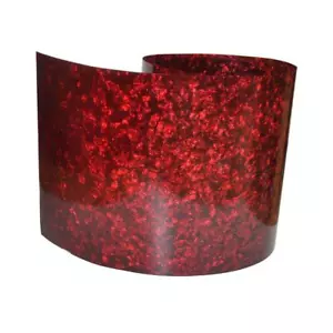 Gauge 0.46mm Celluloid Sheet Drum Wrap Musical Instrument Deco Pearl Red - Picture 1 of 4