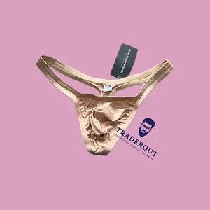 N2N Bodywear Men nude color bare basic nylon Thong underwear size M L XL - Picture 1 of 7