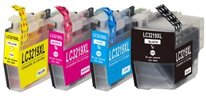 4 encres d'imprimante compatibles LC3219XL pour Brother MFC J6530DW J6930DW J6935DW - Photo 1/6