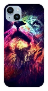 Coque en silicone imprimée compatible Apple iPhone 15 Plus Lion swag - Picture 1 of 3