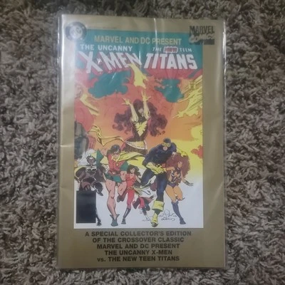 MARVEL AND DC PRESENTS X-MEN & TEEN TITANS (1995) REIMPRESSÃO OURO RARO MUITO BOM ESTADO/MUITO BOM ESTADO- - Imagem 1 de 2