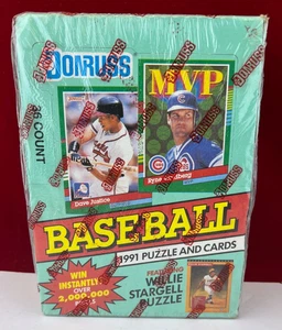 1991 Donruss Serie 2 Baseball versiegelte Schachtel - 36 Packungen - Bild 1 von 6
