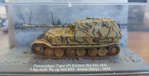 Die cast 1/72 Modellino Tank Carro Armato Panzerjager Tiger (P) Elefant Anzio 44 - Foto 1 di 3