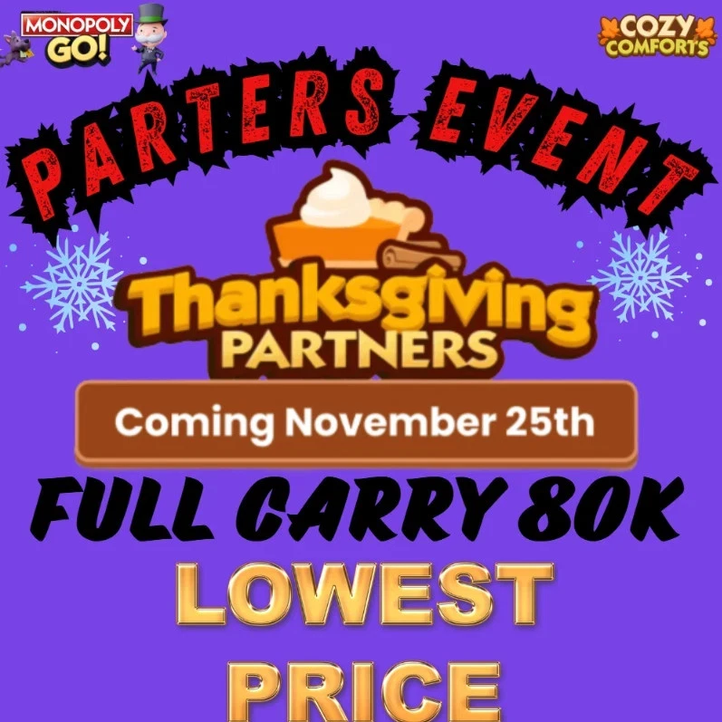 EVENTO SOCIOS DE ACCIÓN DE GRACIAS Transporte completo 80k puntos 4-6 horas (25 de noviembre de 2025) Foto 1 de 1