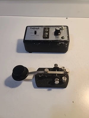 Wm M Nye Co. Telegraph/Morris Code Key and Calrad Practice Osillator - Image 1 of 4
