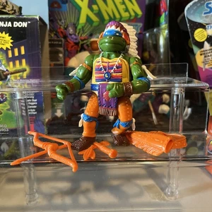 Vintage 1992 TMNT Chief Leo Figur Leonardo fast komplett Wacky Wild West Playmates - Bild 1 von 7