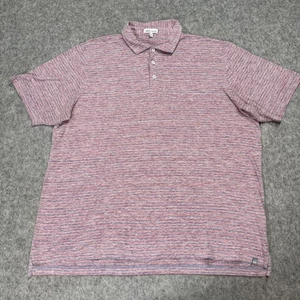 Peter Millar Polo Shirt Mens 2XL Striped Golf Casual Lightweight MS20K32 - Picture 1 of 9