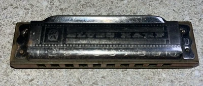 H853~ Vintage M HOHNER Blues Harp KEY D Harmonica 10-Hole - Image 1 of 4