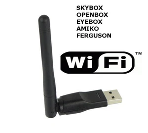 USB WiFi Dongle - Skybox Openbox Eyebox F3 F4 F5 M3 X3 X4 X5 - RT5370 150Mbps - Foto 1 di 1