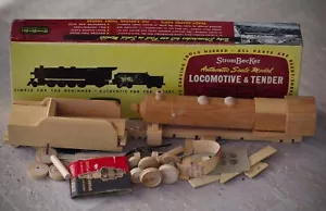 Locomotora StromBecKer Mikado y Kit de Madera Tender Hecho en EE. UU. ¡Caja Original 1948! - Imagen 1 de 8