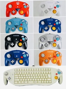 Nintendo Gamecube Controller GC Official Tight Stick Orange Violet ASCII Pad - Picture 1 of 36