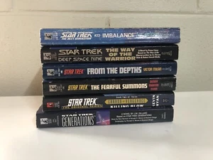Star Trek Bulk Book Lot 6 Books - Next Generation Deep Space 9 Generations - Picture 1 of 5