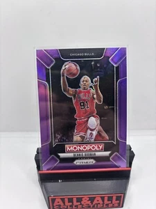 2024-25 Panini Prizm Basketball Monopoly Dennis Rodman Purple /91 Prizm Bulls - Picture 1 of 2