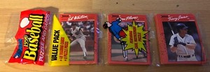 1990 Donruss Rack Pack Ed Whitson Padres Dan Plesac Brewers Tracy Jones Tigers