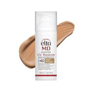 EltaMD UV Restore Tinted Sunscreen for Face SPF 40, Tinted Mineral Sunscreen - Picture 1 of 2