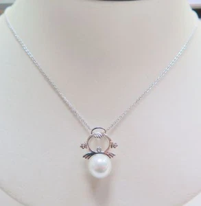 SUPERBE  PENDENTIF  P'TIT BONHOMME  ARGENT  925  ET  PERLE  - CORDON  ET  ÉCRIN  - Imagen 1 de 6