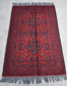 2'7 x 4'3 Hand knotted afghan tribal khal muhammadi wool area rug, 3x5 small rug - Imagen 1 de 9
