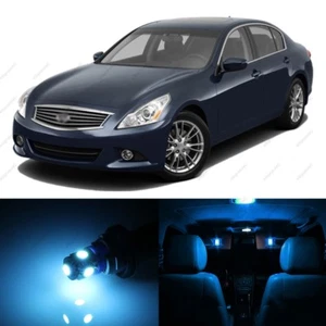 15 x ICE BLUE LED Interior Light Package For 2008 - 2017 Infiniti G37 Q50 + TOOL - Picture 1 of 7