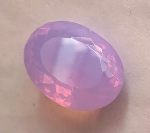 Natural 128.85Ct Oval Lavender Opal Welo Australian Untreated Certified Gemstone - Picture 1 of 10