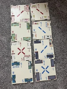 Set of 8 Plastic Duplicate Bridge Boards - used - Picture 1 of 8