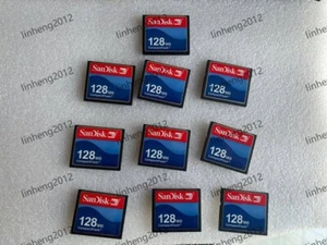 10PCS  Sandisk  128MB  Compact Flash Card 128MB CF Memory card SDCFJ/SDCFB - Picture 1 of 3