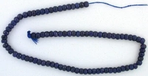 75.15 Carat 4.8mm Faceted Round Rondelle Blue Sapphire Bead 11 Inch Strand - Picture 1 of 1
