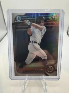 2022 Bowman Draft Chrome Refractor Jace Jung Detroit Tigers #BDC-15 - Bild 1 von 2