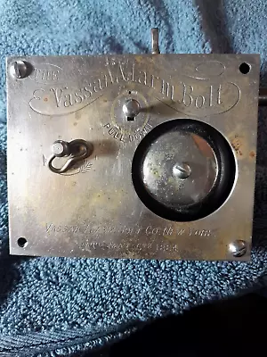 Antique Vassar Alarm Bolt PATd MAY 6th 1884 • 168.64$