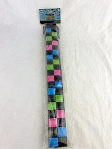 Halloween Costume Neon Pink Blue Green Tiles Belt Totally 80s Retro Punk Disco - Picture 1 of 6