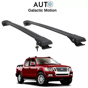 Roof Rack Cross Bars for fit Ford Explorer Sport Trac 2007-2010 Alu Black 2Pcs - Bild 1 von 12