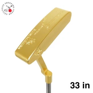 MUTSUMI HONMA Club MH-282P Blade Putter Type Gold IP Model Loft 3° 33in Limited - Picture 1 of 9