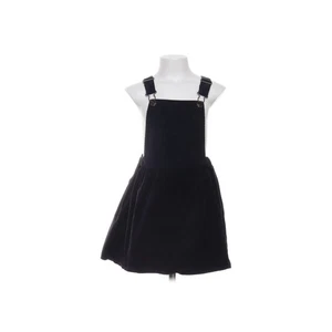 H&M, Latzkleid, Größe: 110/116, Grau, Baumwolle/Elasthan, Einfarbig, Samt #Vfv - Bild 1 von 5