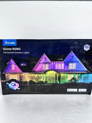 Govee 100 英尺永久白色 RGBIC 户外灯带 75 种场景模式阅读!!! — 第 1/4 张图片