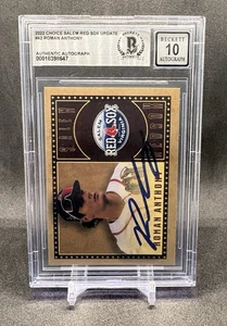 Actualización 2022 Choice Salem Red Sox #42 Roman Anthony RC con tarjeta firmada BGS 10 automática - Imagen 1 de 5