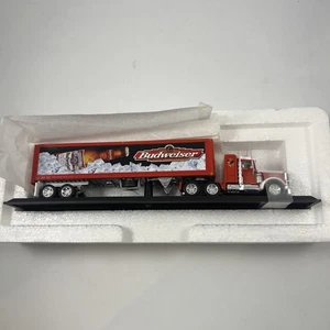 Budweiser Matchbox Collectibles Peterbilt Semi Truck & Trailer 1/58 Diecast NIB - Picture 1 of 4