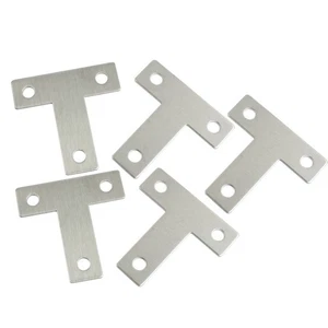 Soporte de reparación plano en forma de T para placa angular de 5 piezas 40 mm x 40 mm H2X23869 - Imagen 1 de 2