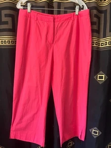 Schön! Norton McNaughton Damen 97 % Baumwollmischung Stretch Capri rosa ~ Größe 14 - Bild 1 von 7