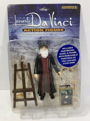 Figura de acción Accoutrements Leonardo Da Vinci 2005 con pinturas nueva  Foto 1 de 4