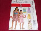 🦋 McCALL'S #M5838 - GIRLS CUTE ( 6 STYLE ) SUMMER SUN DRESS PATTERN 3-6 FF