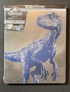 Jurassic World Fallen Kingdom [ Limited Edition STEELBOOK ] (4K UHD Blu-ray) NEW