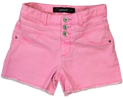 Pantalones Cortos Jordache Niña Talla 10 Cortos A Presión Frontal Corte Rosa Elastizados Foto 1 de 4