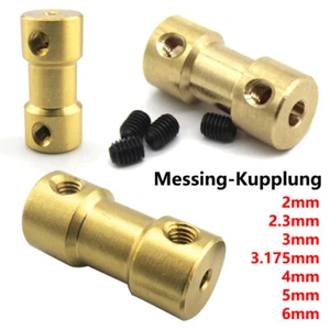 D9L20 Messing Kupplungs Motor Welle Kupplung Für RC Boot Modell DIY 2mm - 6mm - Picture 1 of 10